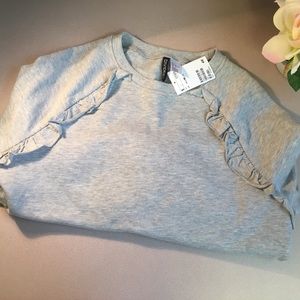 H&M ruffle sweatshirt